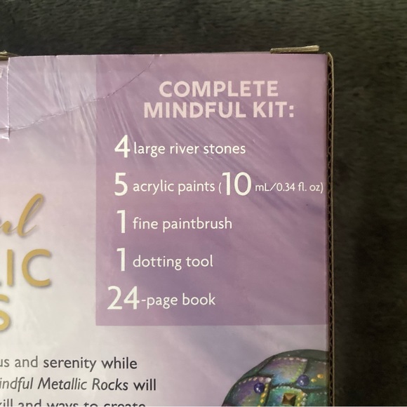 Hinkler Mindfull Metallic Rocks Painting Kit - Picture 3 of 3